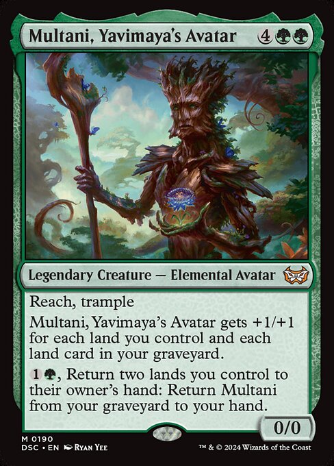 Multani, Yavimaya's Avatar (190) [Duskmourn: House of Horror Commander]
