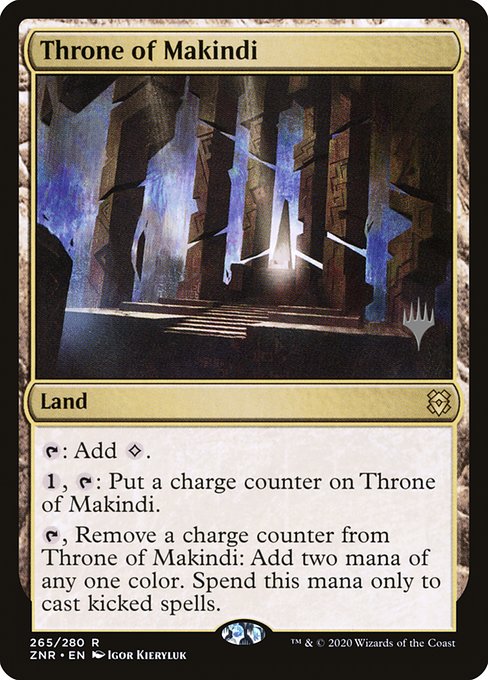 Throne of Makindi (265p) [Zendikar Rising Promos]