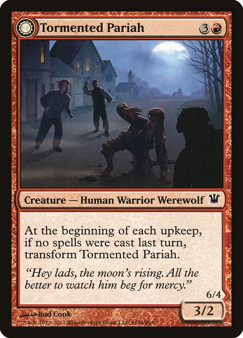Tormented Pariah // Rampaging Werewolf (165) [Innistrad]