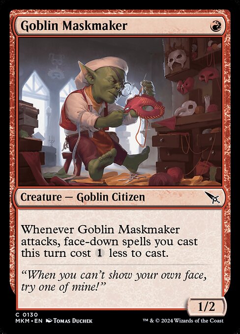 Goblin Maskmaker (130) [Murders at Karlov Manor]