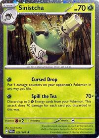 Sinistcha - 022/167 (Cosmos Holo) (022/167) [Blister Exclusives]