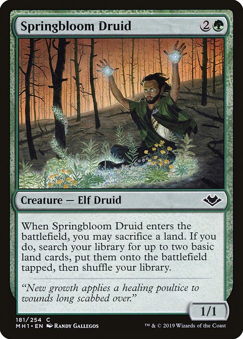 Springbloom Druid (181) [Modern Horizons]