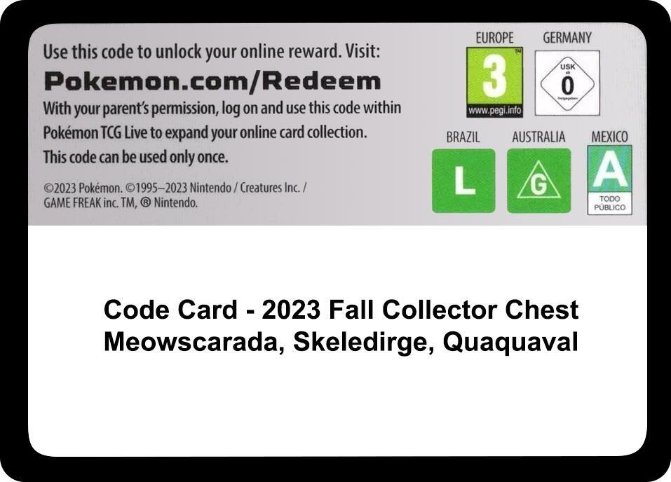 Code Card - Fall 2023 Collector Chest [Miscellaneous Cards and Products]