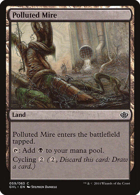 Polluted Mire (59) [Duel Decks Anthology: Garruk vs. Liliana]