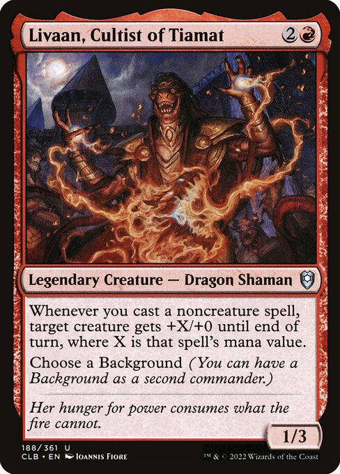 Livaan, Cultist of Tiamat (188) [Commander Legends: Battle for Baldur's Gate]