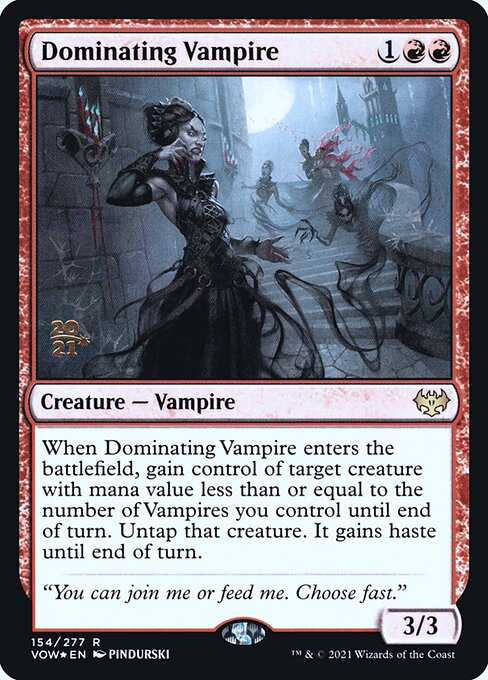 Dominating Vampire (154s) [Innistrad: Crimson Vow Promos]