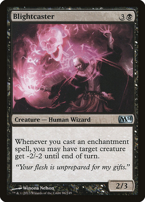 Blightcaster (86) [Magic 2014]