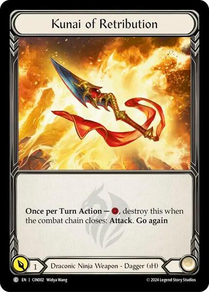 Kunai of Retribution (CIN002) [Blitz Deck The Hunted Cindra]