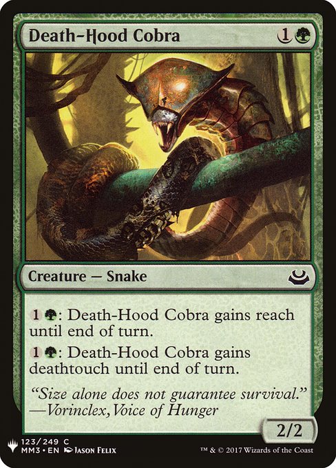 Death-Hood Cobra (MM3-123) [The List]