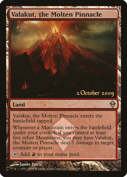 Valakut, the Molten Pinnacle (228★) [Zendikar Promos]