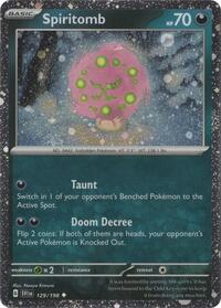Spiritomb - 129/198 (Cosmo Holo) (129/198) [Miscellaneous Cards and Products]