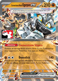 Cornerstone Mask Ogerpon ex (112/167) [Prize Pack Series Cards]