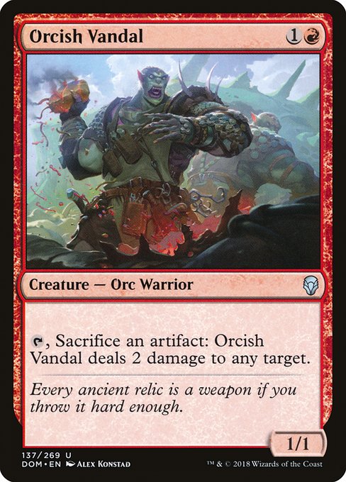 Orcish Vandal (137) [Dominaria]
