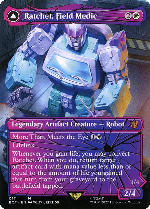Ratchet, Field Medic // Ratchet, Rescue Racer (17) [Transformers] [Borderless]
