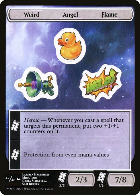 Weird Angel Flame (42) [Unfinity Sticker Sheets]