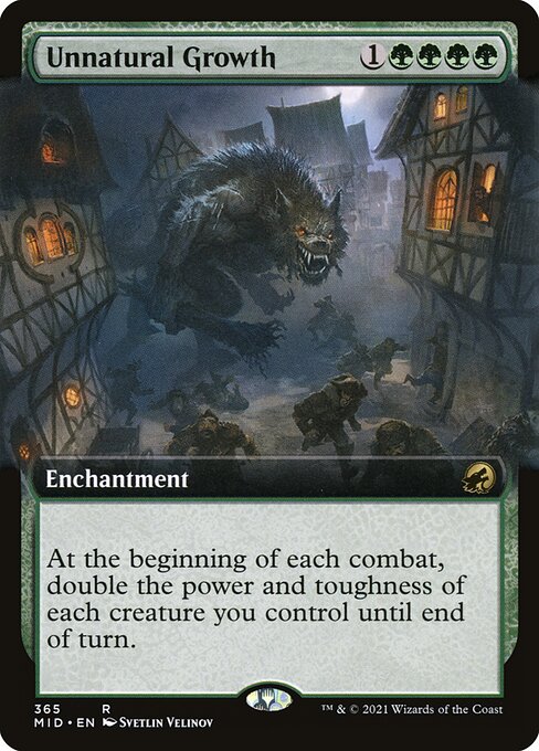 Unnatural Growth (365) [Innistrad: Midnight Hunt] [Extended Art]
