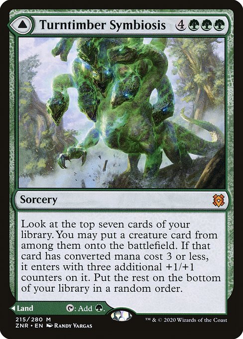 Turntimber Symbiosis // Turntimber, Serpentine Wood (215) [Zendikar Rising]