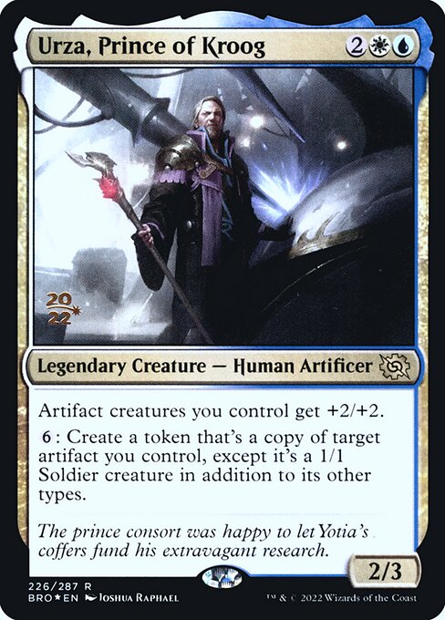 Urza, Prince of Kroog (226s) [The Brothers' War Promos]