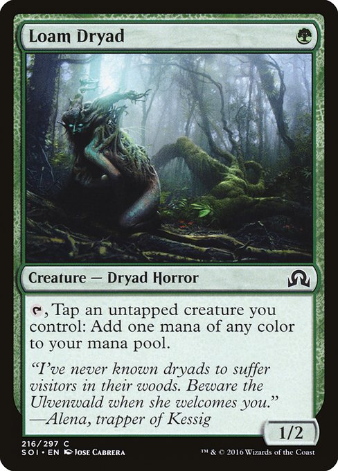 Loam Dryad (216) [Shadows over Innistrad]