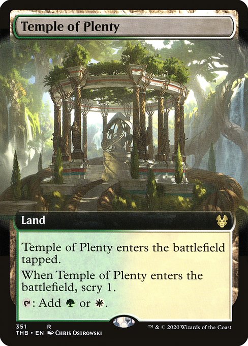 Temple of Plenty (351) [Theros Beyond Death] [Extended Art]