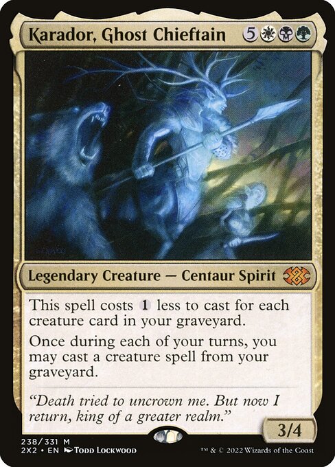 Karador, Ghost Chieftain (238) [Double Masters 2022]