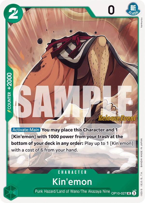 Kin'emon (027) (OP10-027) [Royal Blood Release Event Cards]