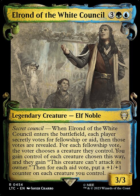 Elrond of the White Council (454) [Tales of Middle-earth Commander] [Showcase]