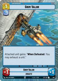 Grim Valor (Hyperspace Foil) (807) [Jump to Lightspeed]