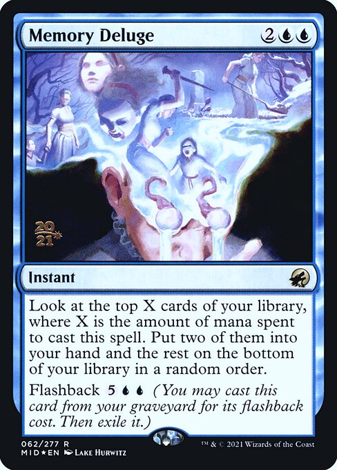 Memory Deluge (62s) [Innistrad: Midnight Hunt Promos]