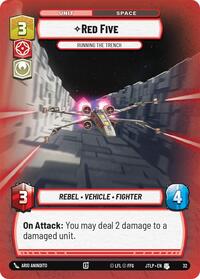 Red Five - Running the Trench (Foil) (32) [Jump to Lightspeed Weekly Play Promos]