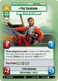 Poe Dameron - One Hell of a Pilot (Foil) (26) [Jump to Lightspeed Weekly Play Promos]