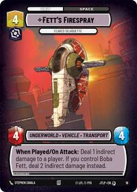 Fett's Firespray - Feared Silhouette (18) [Jump to Lightspeed Weekly Play Promos]