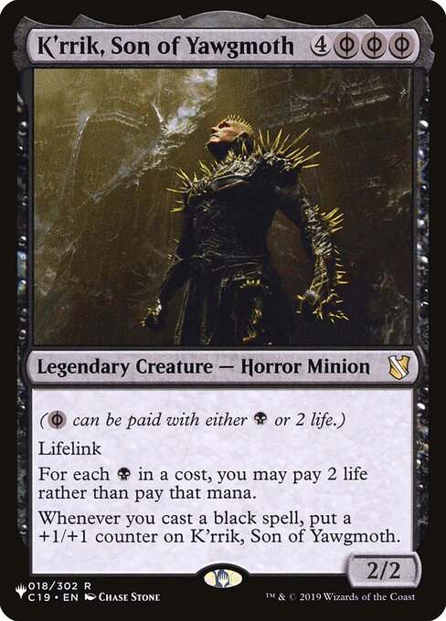 K'rrik, Son of Yawgmoth (C19-18) [The List]