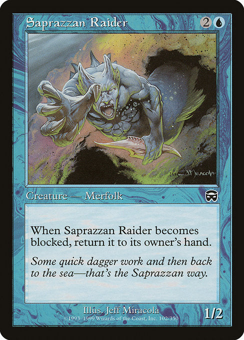 Saprazzan Raider (102) [Mercadian Masques]