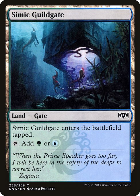 Simic Guildgate (258) [Ravnica Allegiance]