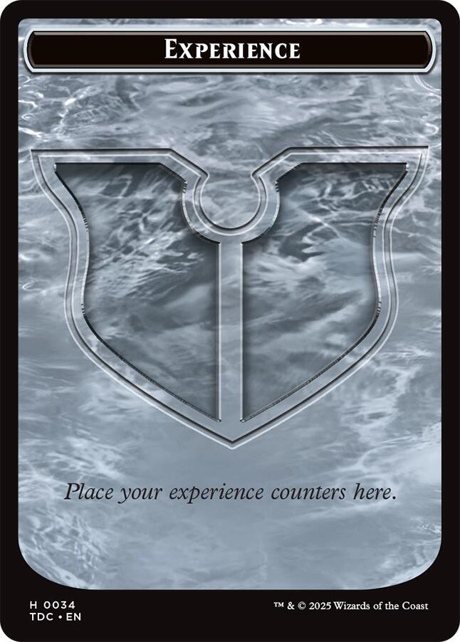 Experience // Treasure Double-Sided Token (34 // 16) [Tarkir: Dragonstorm Commander]