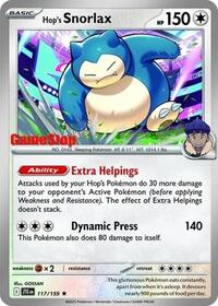 Hop's Snorlax - 117/159 (GameStop) (Cosmos Holo) (117/159) [SV09 Journey Together]