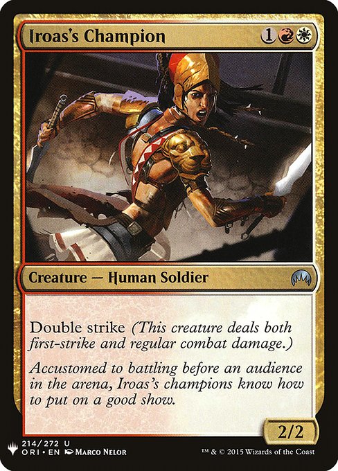 Iroas's Champion (ORI-214) [The List]
