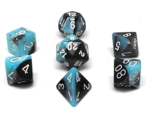 CHX26446 Black Teal/White Polyhedral Gemini image 0