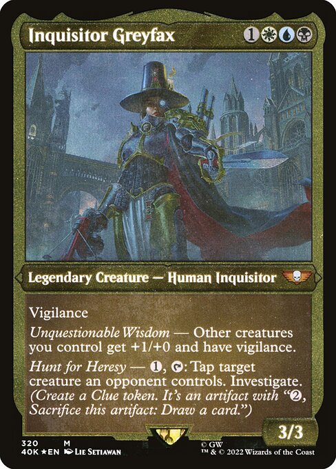 Inquisitor Greyfax (320) [Warhammer 40,000 Commander] [Etched]