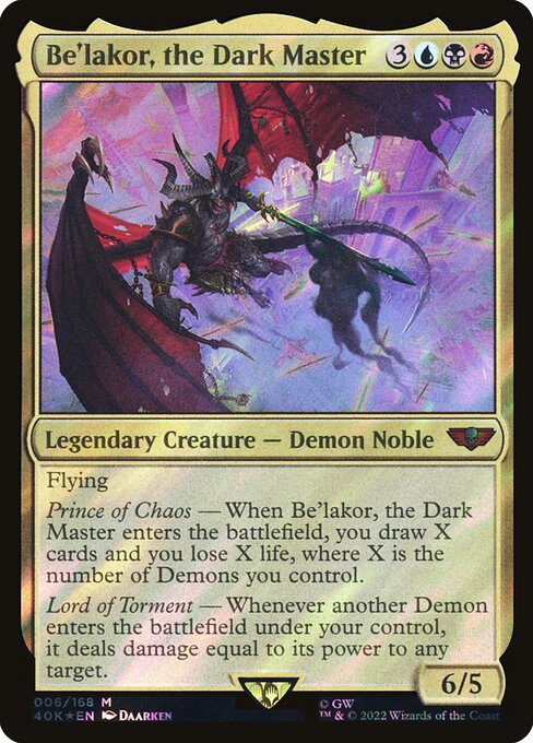 Be'lakor, the Dark Master (6) [Warhammer 40,000 Commander]