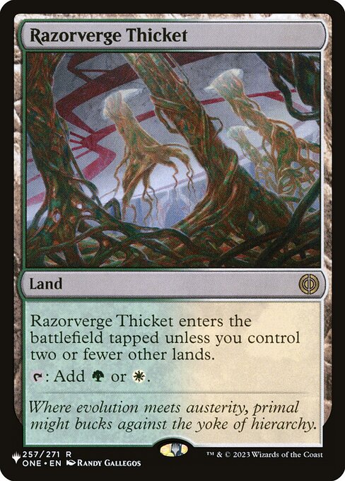 Razorverge Thicket (ONE-257) [The List]