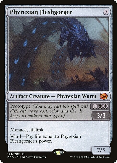 Phyrexian Fleshgorger (121) [The Brothers' War]