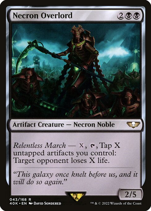 Necron Overlord (43) [Warhammer 40,000 Commander]