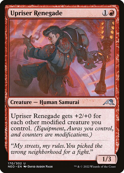 Upriser Renegade (170) [Kamigawa: Neon Dynasty]