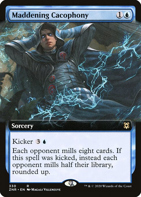 Maddening Cacophony (330) [Zendikar Rising] [Extended Art]