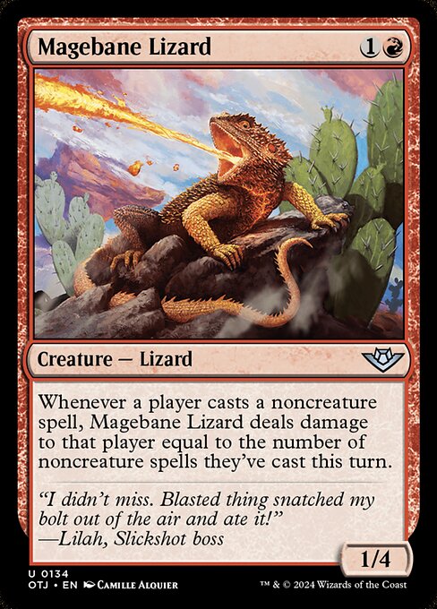 Magebane Lizard (134) [Outlaws of Thunder Junction]