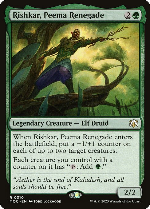 Rishkar, Peema Renegade (310) [March of the Machine Commander]