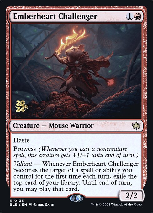 Emberheart Challenger (133s) [Bloomburrow Promos]