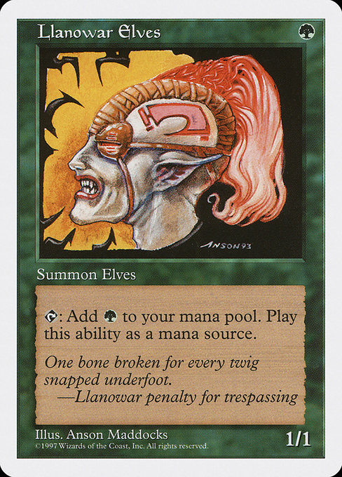 Llanowar Elves (313) [Fifth Edition]